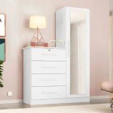 Comoda com espelho Branca